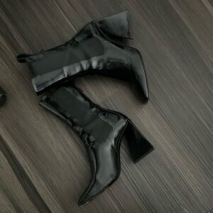 The Attico Black Heeled Boots